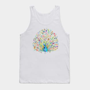 Colorful Peacock Tank Top